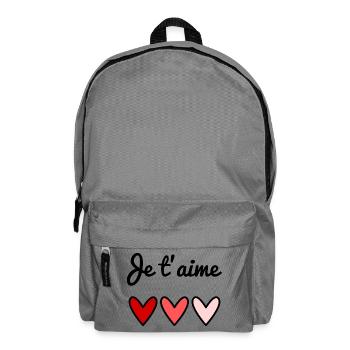 ICH LIEBE DICH. VALENTINSTAG. HERZ.  ICH LIEBE DICH - Rucksack - Mittelgrau - Vorne
