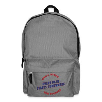 Every Path Starts Somewhere - Backpack - elephant grey - Front