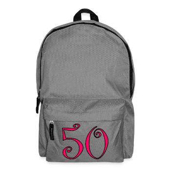 50. 50 YEARS. 50th ANNIVERSARY. 50 YEARS ANNIVERSARY. - Backpack - elephant grey - Front