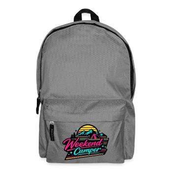 Weekend Camper Neon Retro - Rucksack - Mittelgrau - Vorne
