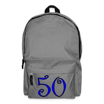 50. 50 YEARS. 50th ANNIVERSARY. 50 YEARS ANNIVERSARY. - Backpack - elephant grey - Front