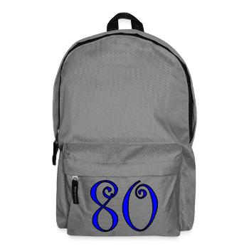 80. 80 YEARS. 80th ANNIVERSARY. 80 YEARS ANNIVERSARY. - Backpack - elephant grey - Front