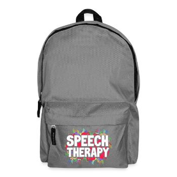 Speech Therapist Speech Therapist - Backpack - elephant grey - Front