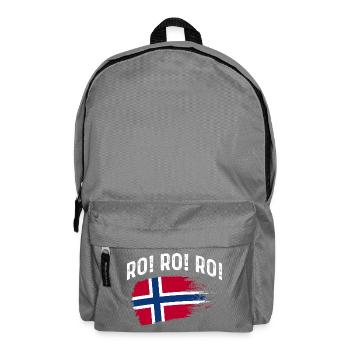 Norway Norge Fjords Scandinavian Ro Viking ship - Rucksack - Mittelgrau - Vorne
