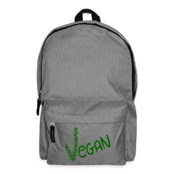 Déclaration végane dans Green Brush - Sac à dos - gris éléphant - Devant