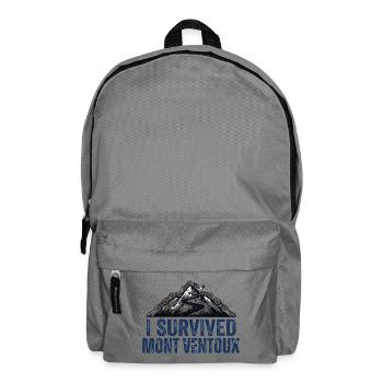 Ich habe Mont Ventoux Radkunst überlebt - Rucksack - Mittelgrau - Vorne