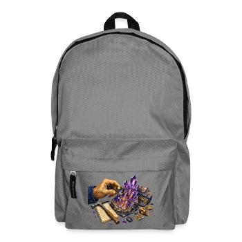 Geologie und violette Geoden - Rucksack - Mittelgrau - Vorne