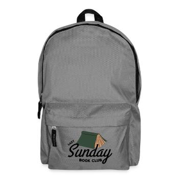Lazy Sunday Book Club Vintage Aesthetic  - Rucksack - Mittelgrau - Vorne