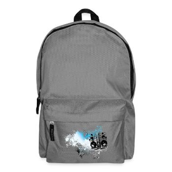 Frutiger Metro speakers - Floral Grunge Splash - Backpack - elephant grey - Front