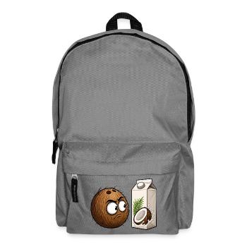 Kokos vs Milchkarton - Rucksack - Mittelgrau - Vorne
