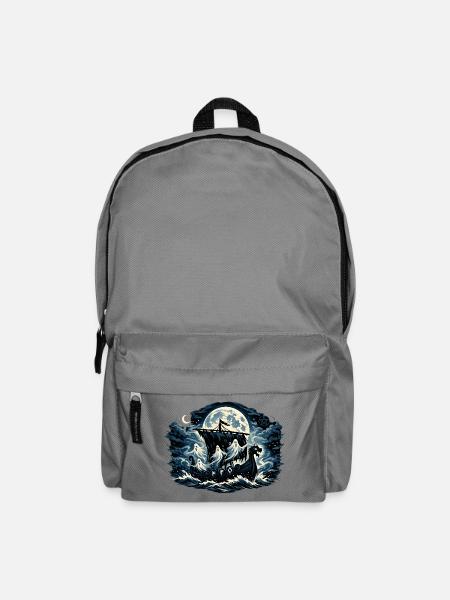 Mondnacht Geisterschiff - Rucksack - Mittelgrau