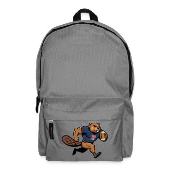 Lustiger Biber als American Football Spieler - Rucksack - Mittelgrau - Vorne