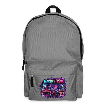 Nachtstrom Neonrenner Stadt - Rucksack - Mittelgrau - Vorne