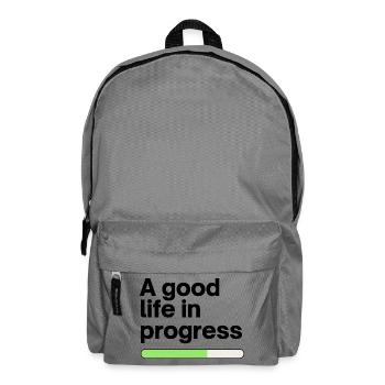 A good life in progress - Rucksack - Mittelgrau - Vorne
