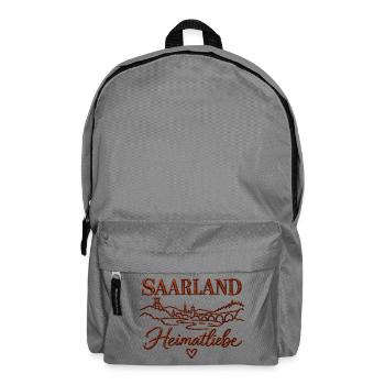 Saarland Heimatliebe - Rucksack - Mittelgrau - Vorne