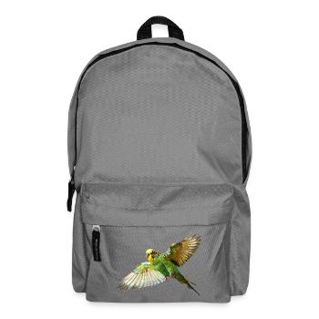 Wellensittich Kanarienvogel - Rucksack - Mittelgrau - Vorne
