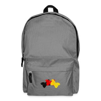 Deutschland Schmetterlinge - Rucksack - Mittelgrau - Vorne