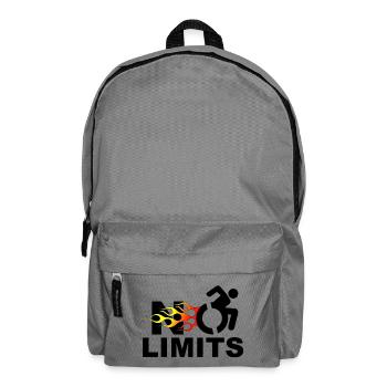 Aucune limite pour cet utilisateur de fauteuil roulant # - Sac à dos - gris éléphant - Devant