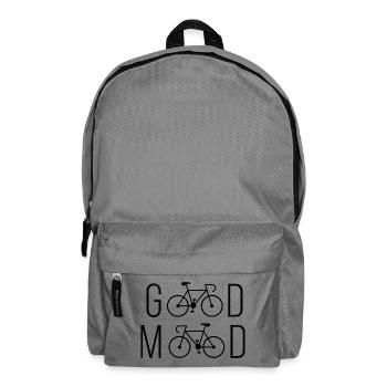 Radfahren - gute Laune - Rucksack - Mittelgrau - Vorne