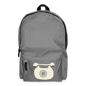 phone oldschool - Backpack - elephant grey - Front