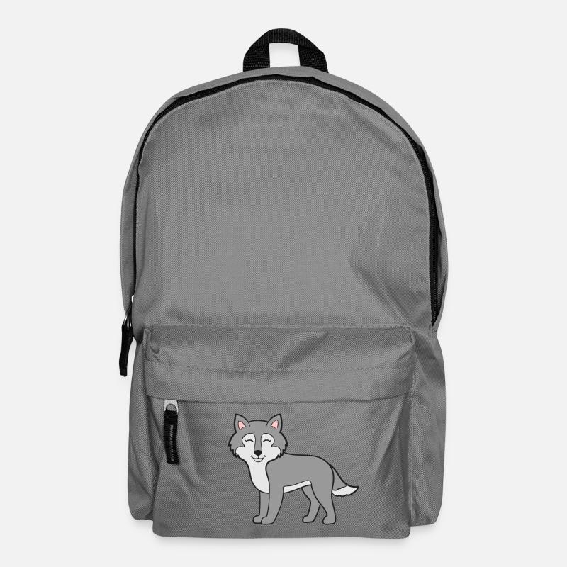 Wolf Wölfe - Rucksack - Mittelgrau