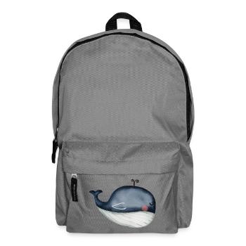 Wal, Ozean - Rucksack - Mittelgrau - Vorne