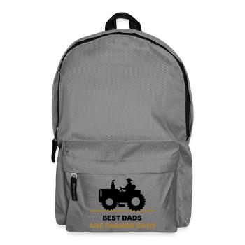 Agricultural Machinery Farmer Statement Tractor Farm - Backpack - elephant grey - Front