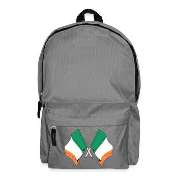 Flags of Ireland crossed - Backpack - elephant grey - Front