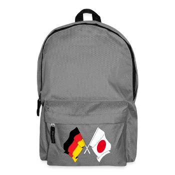 Flag of Germany and flag of Japan - Backpack - elephant grey - Front