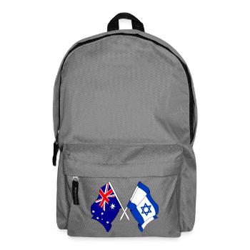 Flag of Australia and Flag of Israel - Backpack - elephant grey - Front