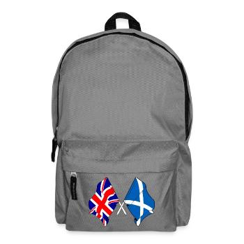 Flag of England and flag of Scotland - Backpack - elephant grey - Front