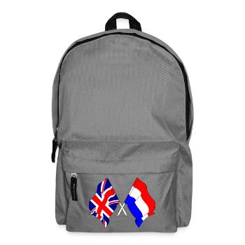 Flag of England and flag of the Netherlands - Backpack - elephant grey - Front