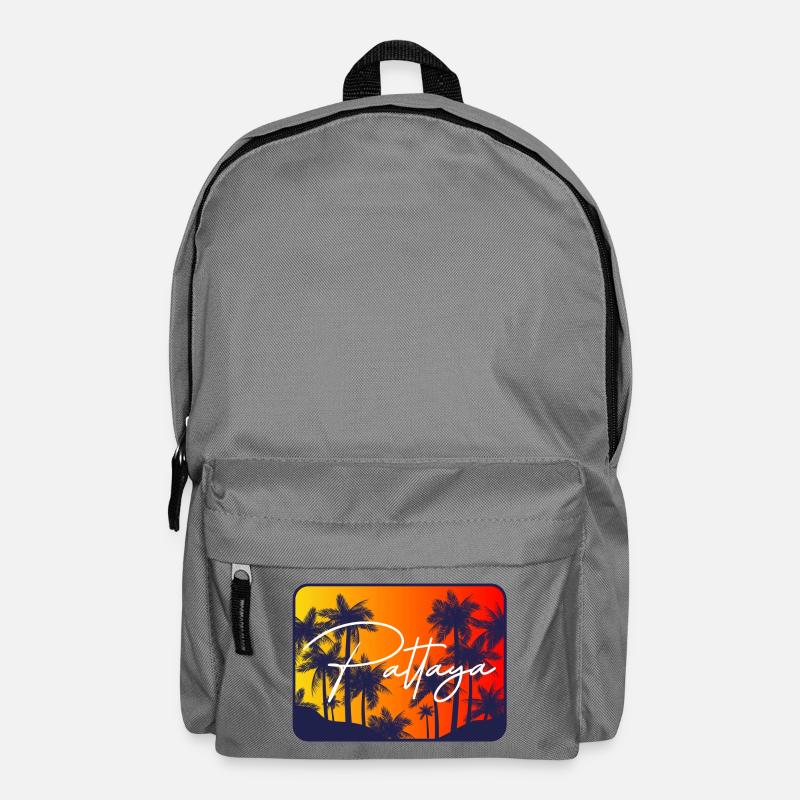 Pattaya Palmen Sunset - Rucksack - Mittelgrau