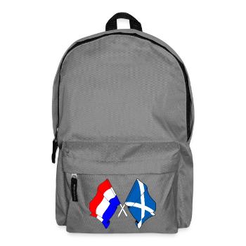 Flag of the Netherlands and flag of Scotland - Backpack - elephant grey - Front