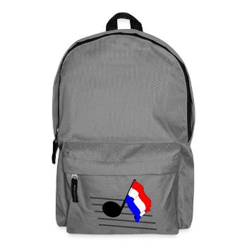 Drapeau de tonalité de musique drapeau Pays-Bas - Sac à dos - gris éléphant - Devant