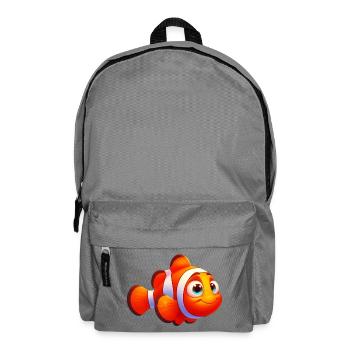 Poisson-clown - Sac à dos - gris éléphant - Devant