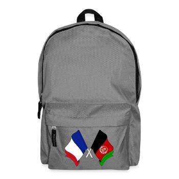 Drapeau de la France et de l’Afghanistan - Sac à dos - gris éléphant - Devant