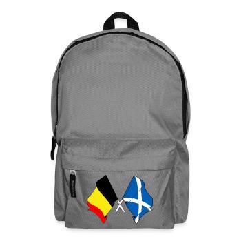 Flag of Belgium, flag of Scotland - Backpack - elephant grey - Front
