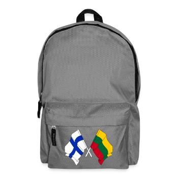 Drapeau Finlande, Drapeau Lituanie - Sac à dos - gris éléphant - Devant