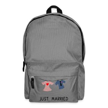 GERADE VERHEIRATET. Junggesellinnenabschied. VALENTINSTAG. PAAR - Rucksack - Mittelgrau - Vorne
