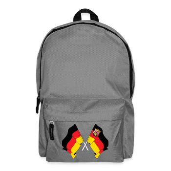 Flag Germany, Rhineland Palatinate - Backpack - elephant grey - Front