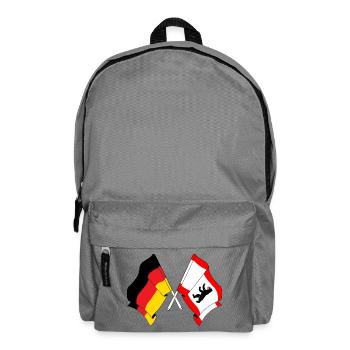 Flag Germany, Berlin - Backpack - elephant grey - Front