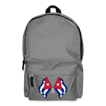 Deux drapeaux de Cuba - Sac à dos - gris éléphant - Devant