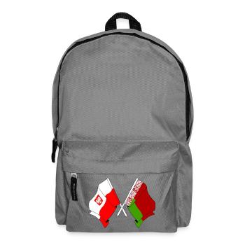 Drapeau de la Pologne, Russie Blanche - Sac à dos - gris éléphant - Devant
