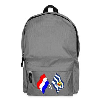 Flagge Niederlande, Zeeland gekreuzt - Rucksack - Mittelgrau - Vorne