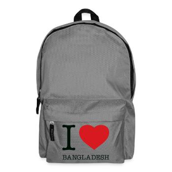 I LOVE BANGLADESH - Backpack - elephant grey - Front