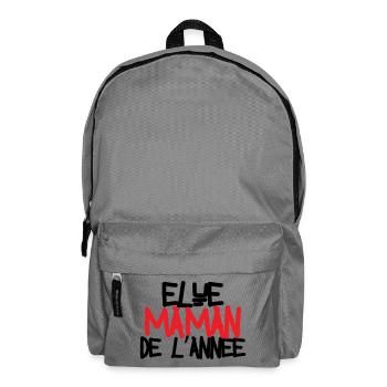 élue Maman de l'année - fête des mères - Sac à dos - gris éléphant - Devant