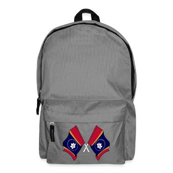 Two flags crossed Mississippi - Backpack - elephant grey - Front