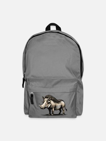 Warzenschwein - Rucksack - Mittelgrau