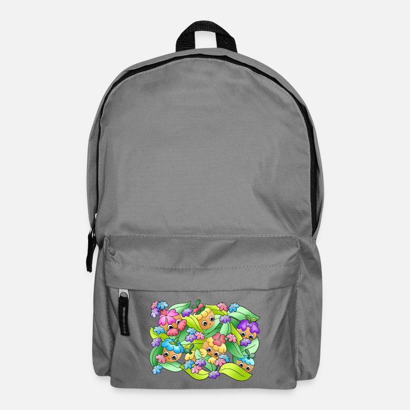 Boutons de rêve | Été | Feuillage | Nature - Sac à dos - gris éléphant